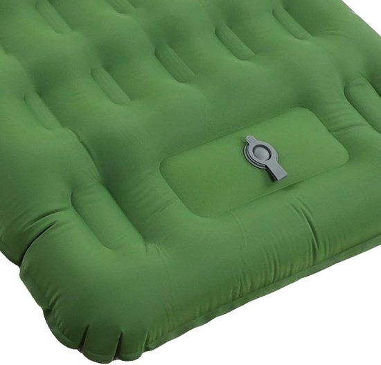 Kampeermat - Slaapmatje - Outdoor slapen - Snelle voetinflatie - Ergonomisch - Olijfgroen — afbeelding 5
