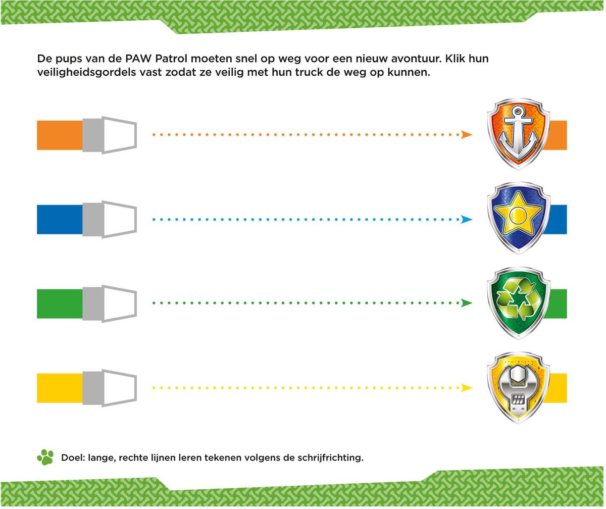 PAW Patrol - Kleurboek - Eerste Schrijfspelletjes - 3-4 jaar — afbeelding 9