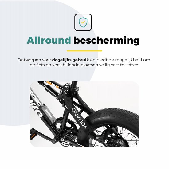 Voltano ART2 Kettingslot Pro - Zwart - 110 CM - ART 2 Slot — afbeelding 3