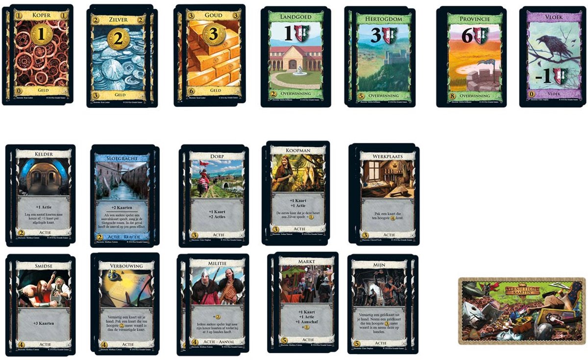 999 Games - Dominion - Basisspel - Kaartspel - Een echte klassieker - Met vele uitbreidingen - Gezelschapsspel - Deckbuilder — cadeau in Partyspellen - foto 5