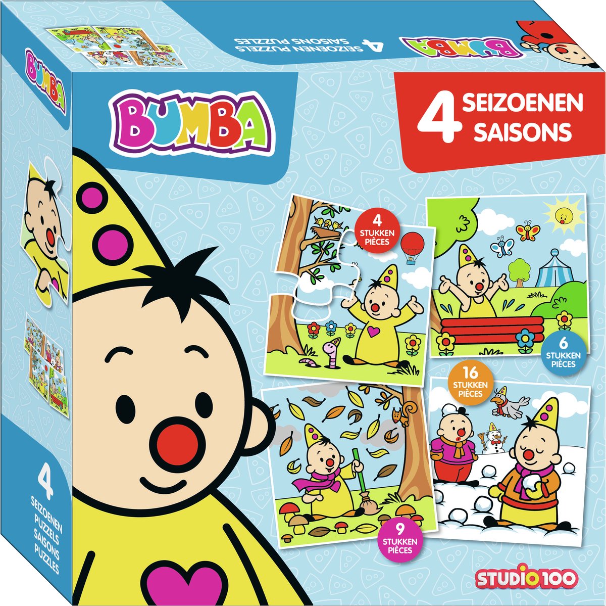 Bumba - Puzzel - 4 Seizoenen - 4+6+9+12 stukjes - lente - zomer - herfst - winter - FSC MIX — afbeelding 2