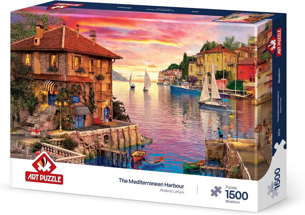 Uitdagende Puzzel van 1500 Stukjes met een Mediterrane Poort