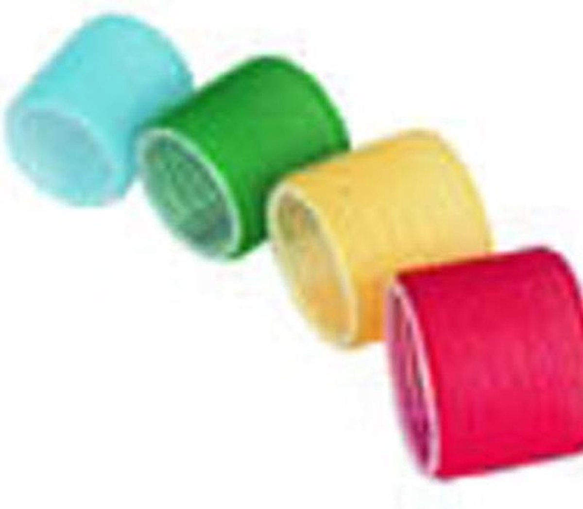Grote Haarkrullers Geel 66 mm - Set van 6