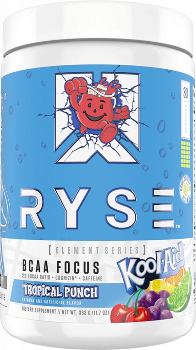 RYSE BCAA Focus (30 Serv) Kool-Aid® Tropical Punch - Aminozuren - BCAA