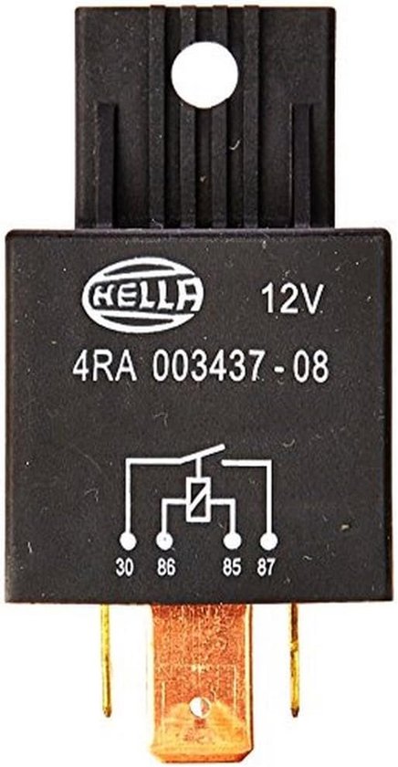 HELLA VALUEFIT Knipperlichtrelais – 12V/24V, 6-polig, Elektronisch, Met Houder, 90±15 Knippers/min, Voor Aanhangwagen En Opbouwmontage