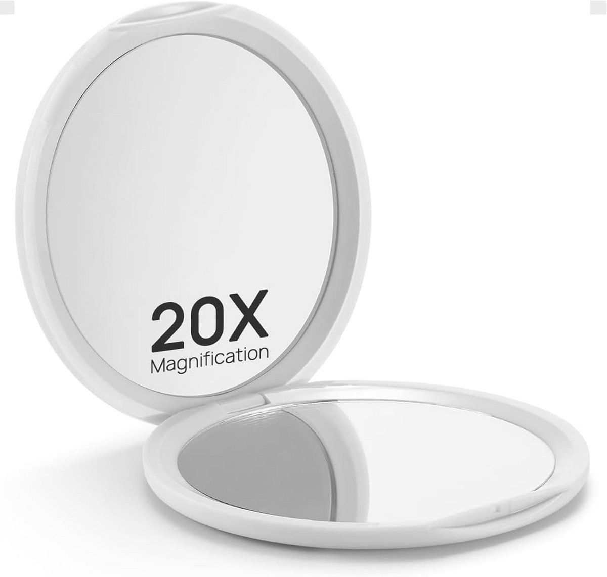 Compacte Zakspiegel met 1x en 20x Vergroting voor Onderweg en Make-up