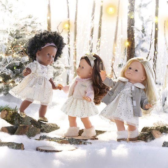 Corolle poppenjas winter Betoverd Bos 36cm poppenkleding beige. — afbeelding 3