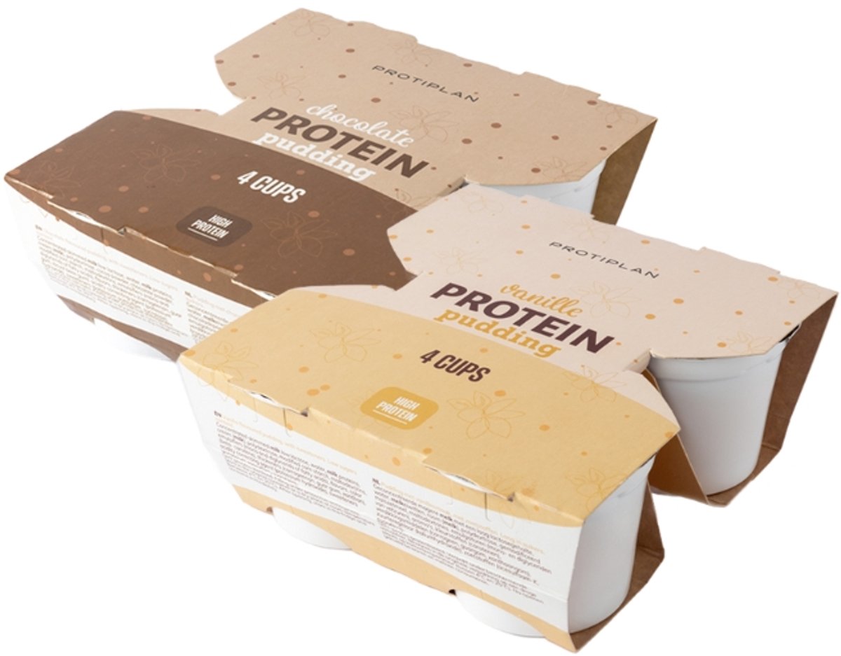 Protiplan - Mix Proteine Pudding - Low Carb - Low Sugar - 2 Suks - Eiwitrijk - Dieet - Dessert