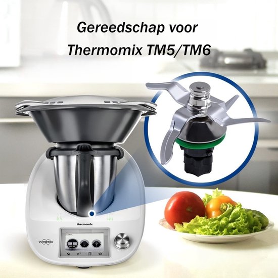 1 stuk - Accessoires voor keukenmachine - Voor Thermomix TM5/TM6 - Universele messenset - Vervangende mengmessen - Mixmessen voor koken - Geschikt voor keukenmachines, enz. - Zilver van Merkloos — afbeelding 4