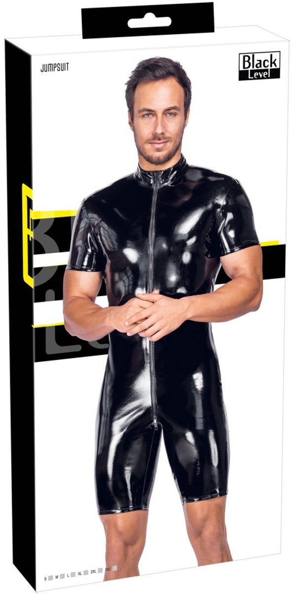 Men's Short Vinyl Playsuit M