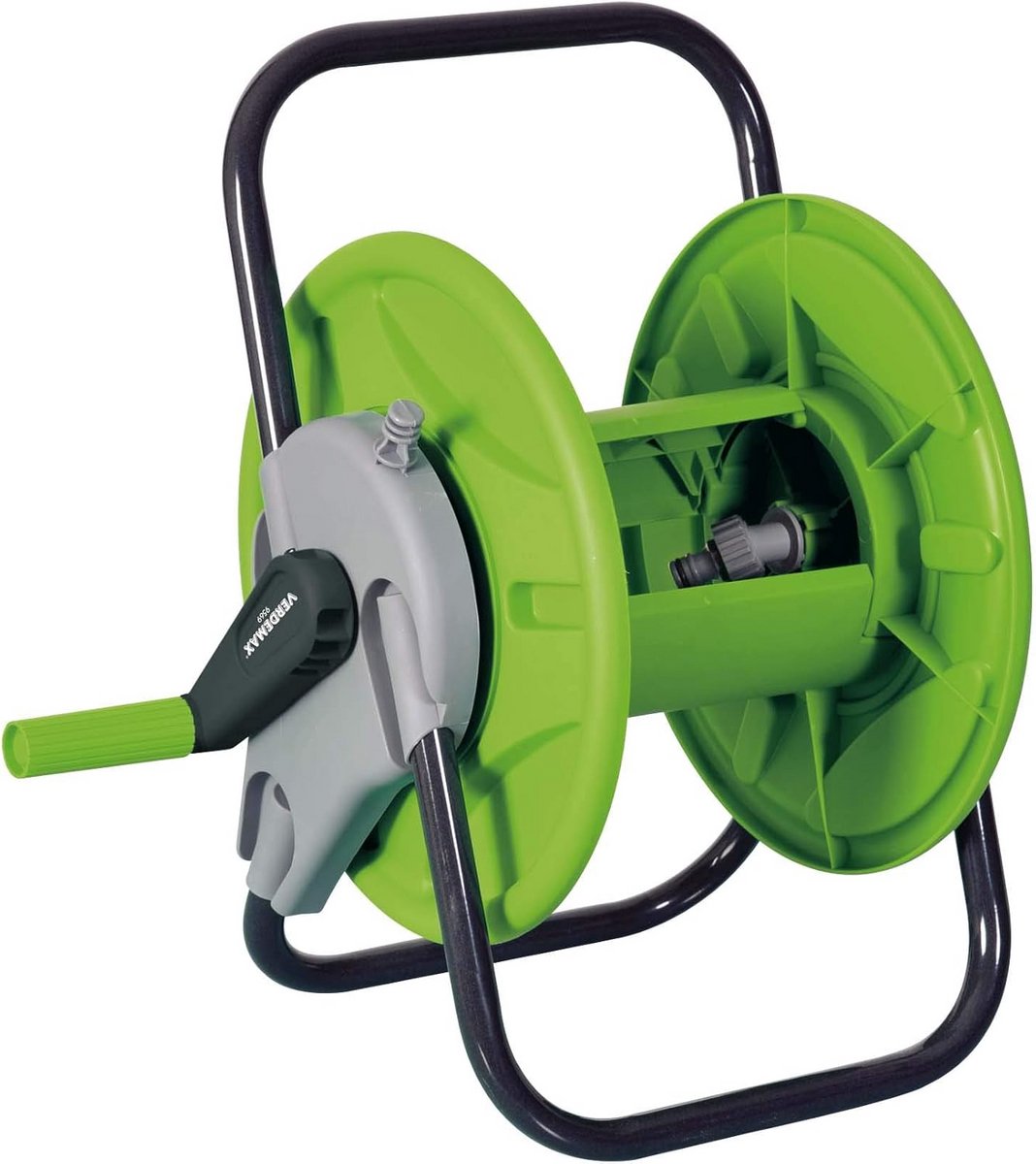 Slangenwagen met Lange Steel voor Tuinslang tot 40 Meter, 1/2 Inch