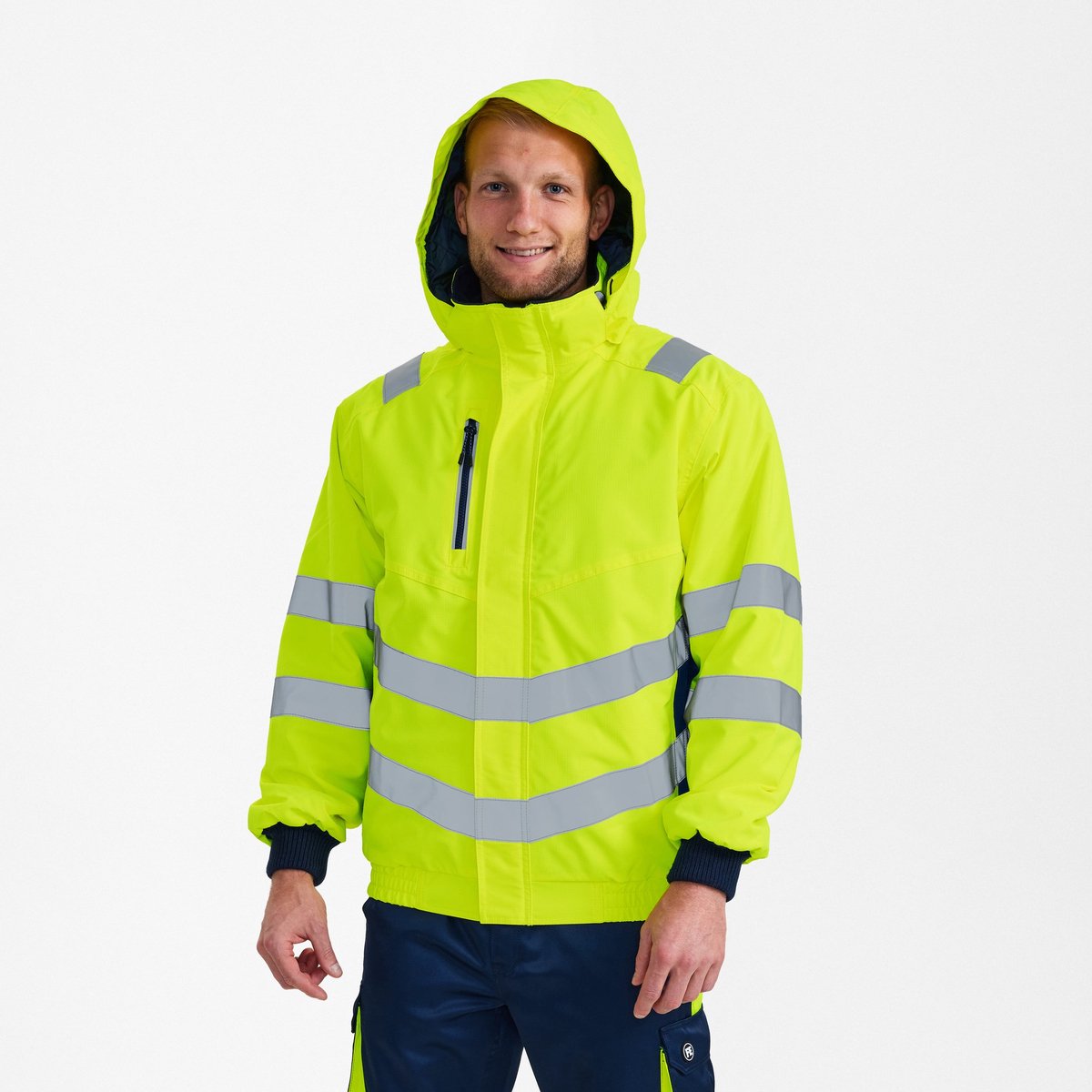 Engel Safety pilot jack 1246-930 - Hi-vis Yellow / Blue Ink - 3XL