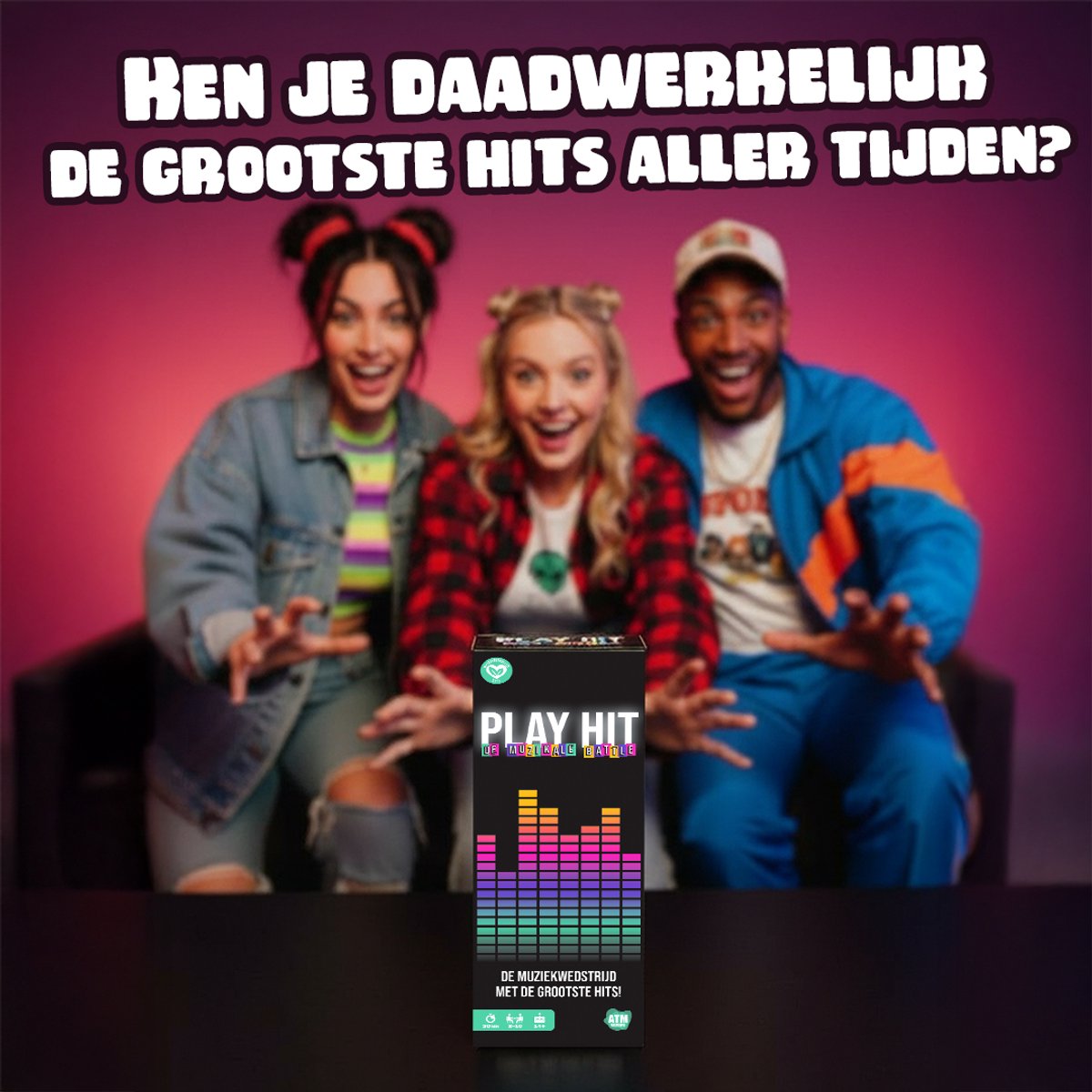 Play Hit: De Muzikale Battle – Actief & Hilarisch Partyspel - Perfect voor Feestjes en Familieavonden - Test je Muziekkennis! — afbeelding 11