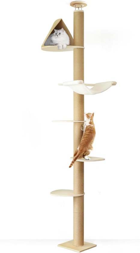 Outsunny Hangmat Outdoor 200x140 Cm, Dubbel-laags Hangmat Met Hoofdsteun Tijdschrifttas Houten Stokken Tot 200 Kg~255rl1d91o801