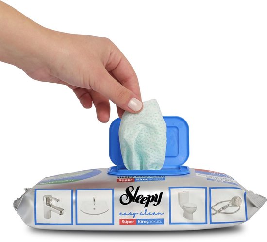 Sleepy Easy Clean Kalkverwijderende Reinigingsdoekjes – 30 stuks – Super Ontkalker – Sterke Hygiënische Reiniging