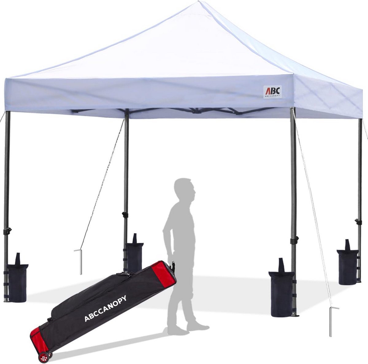Pop-up Partytent 2,5x2,5m Wit - Waterdichte Feesttent voor Tuin en Evenementen