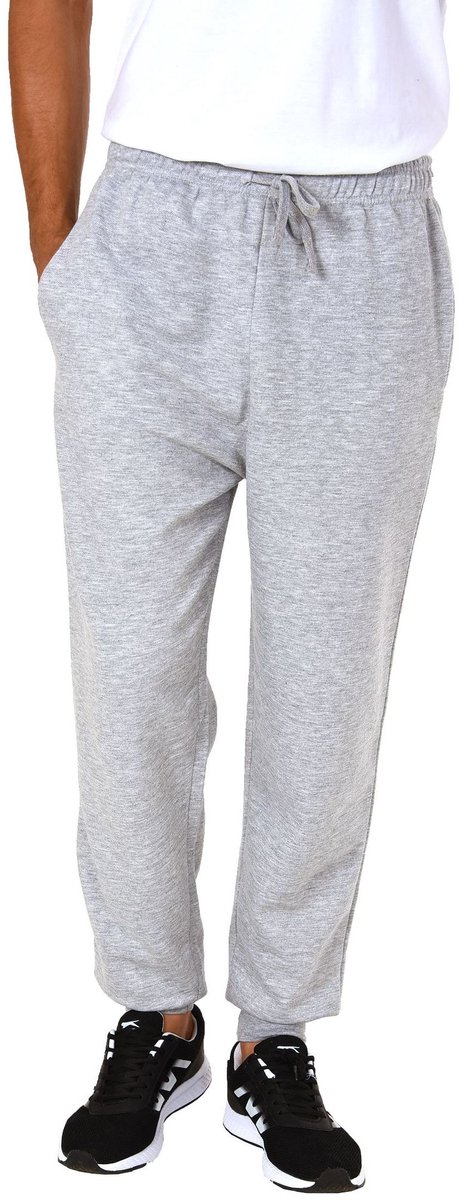 Normann Dames en heren joggingbroek met manchetten UNISEX grau