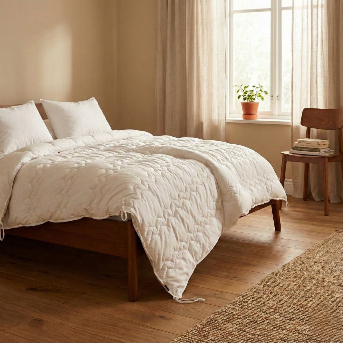 Organic Wool Winterdekbed - Silk Heaven - 220x200cm