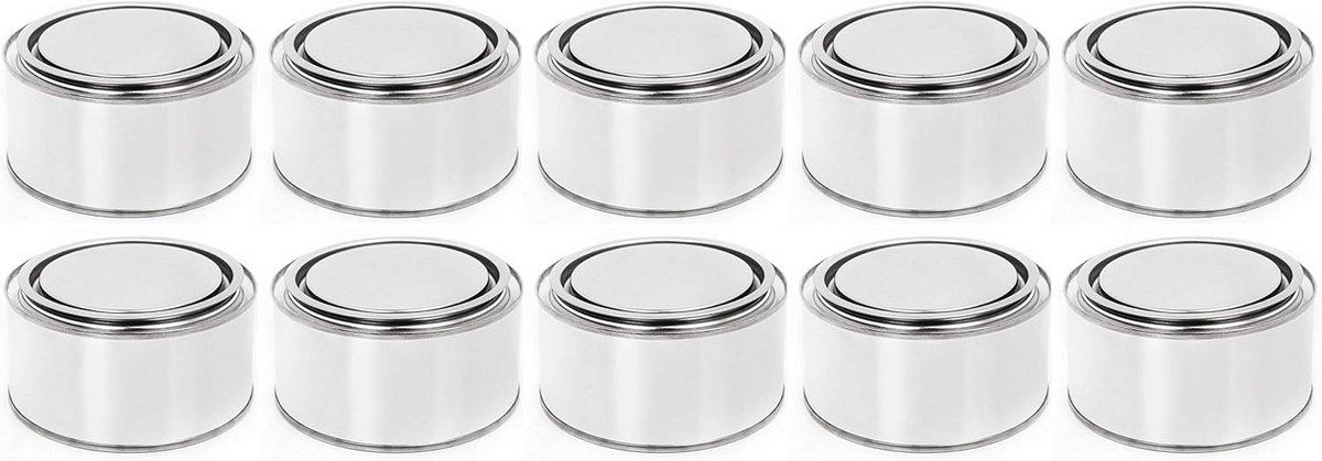 Ronde Blikken Opslagbus 250 ml - Luchtdicht met Drukdeksel voor Hobby en Ambacht
