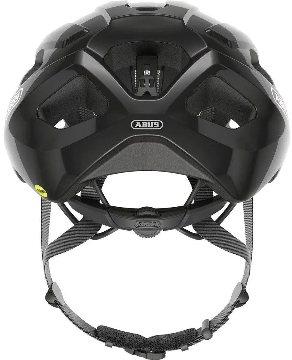Fietshelm ABUS MACATOR MIPS shiny black M - 52-58 cm - zwart - Geschikt voor gebruik op elektrische fietsen - stadsfietsen - 290 g – foto 2