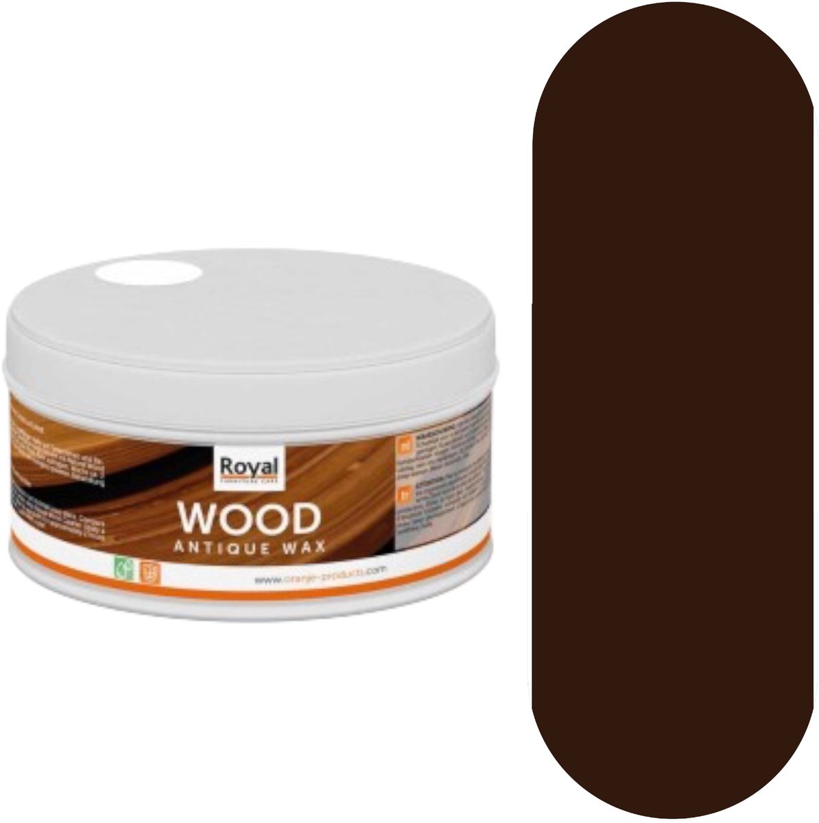 Wood Antique Wax - Donkerbruine Meubelwas - Brun Foncé - 370ml