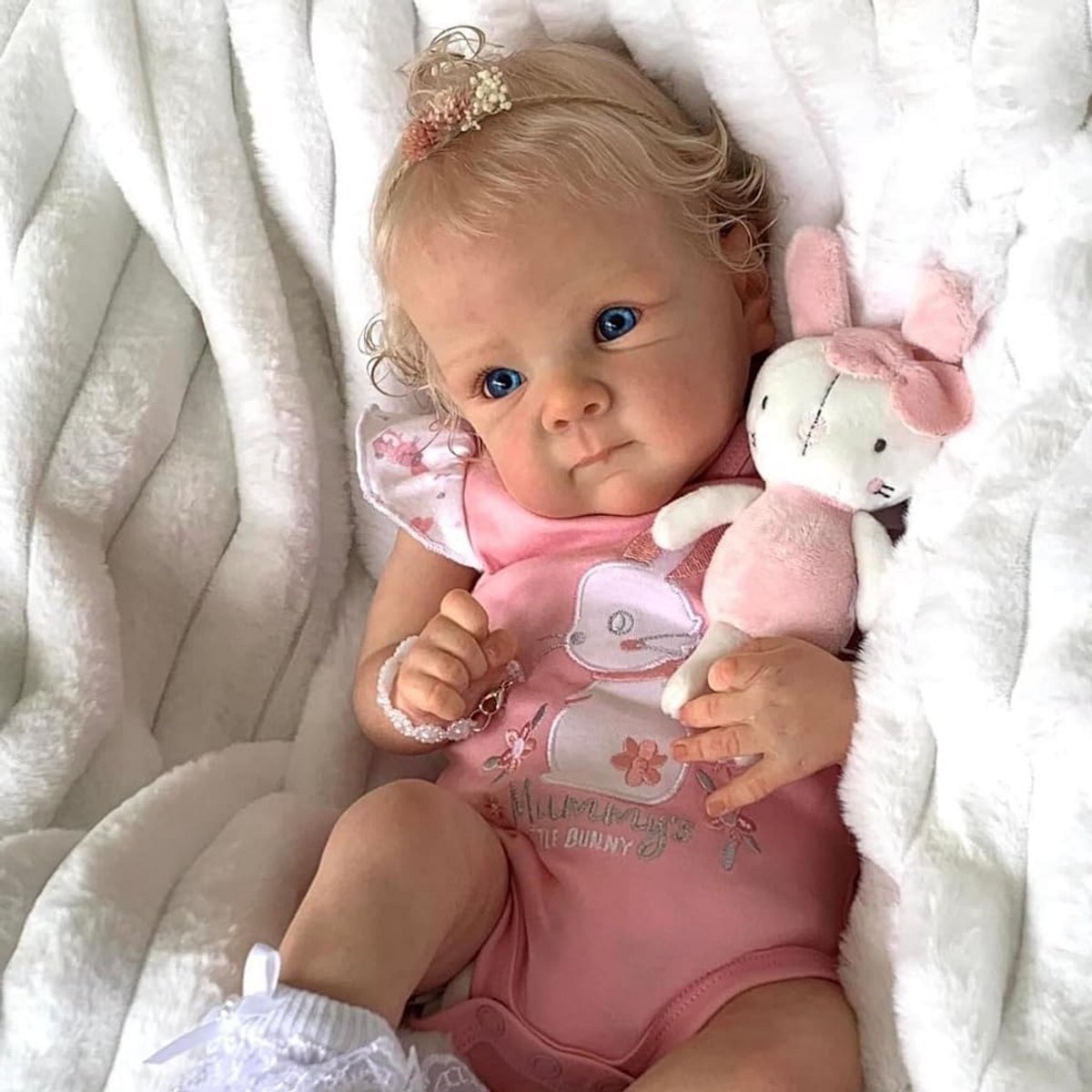 Levensechte Reborn Pop Meisje 46 cm (18 inch) - Realistische Silicone Baby Pop