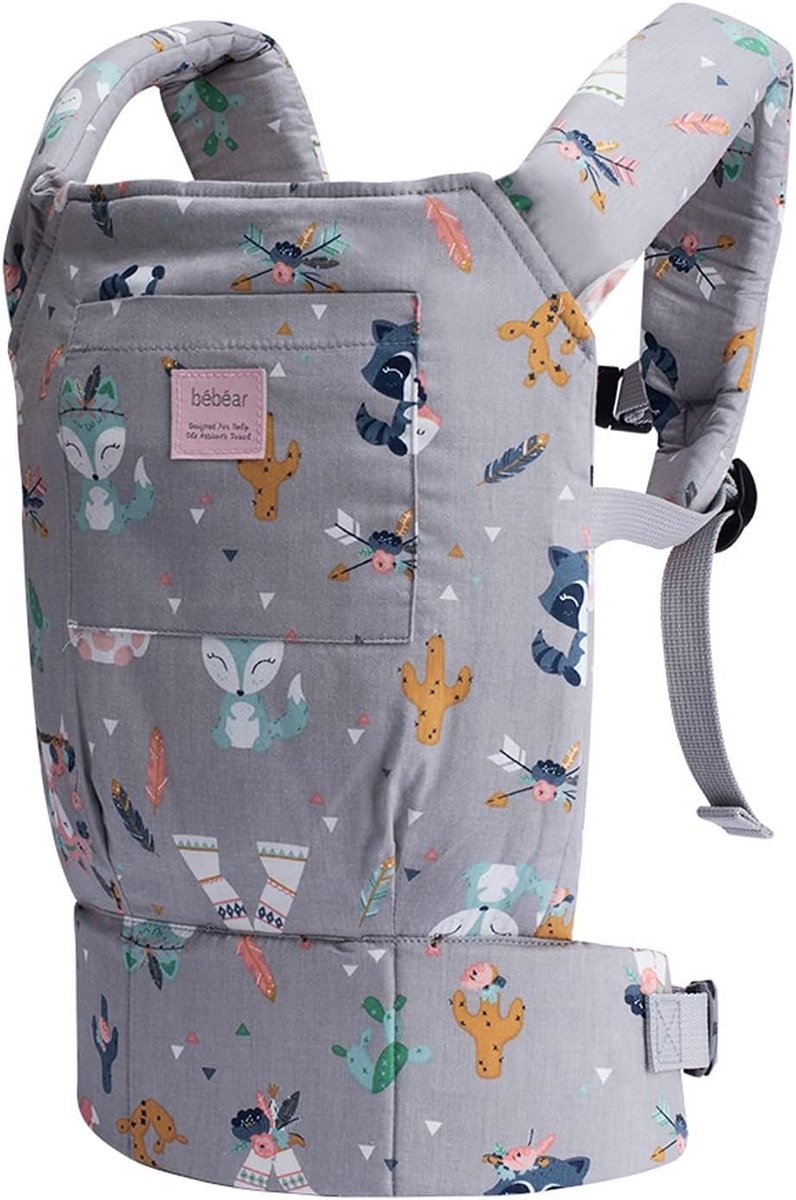 3-in-1 Poppendrager voor Kinderen en Meisjes, Zachte Draagdoek van 100% Katoen