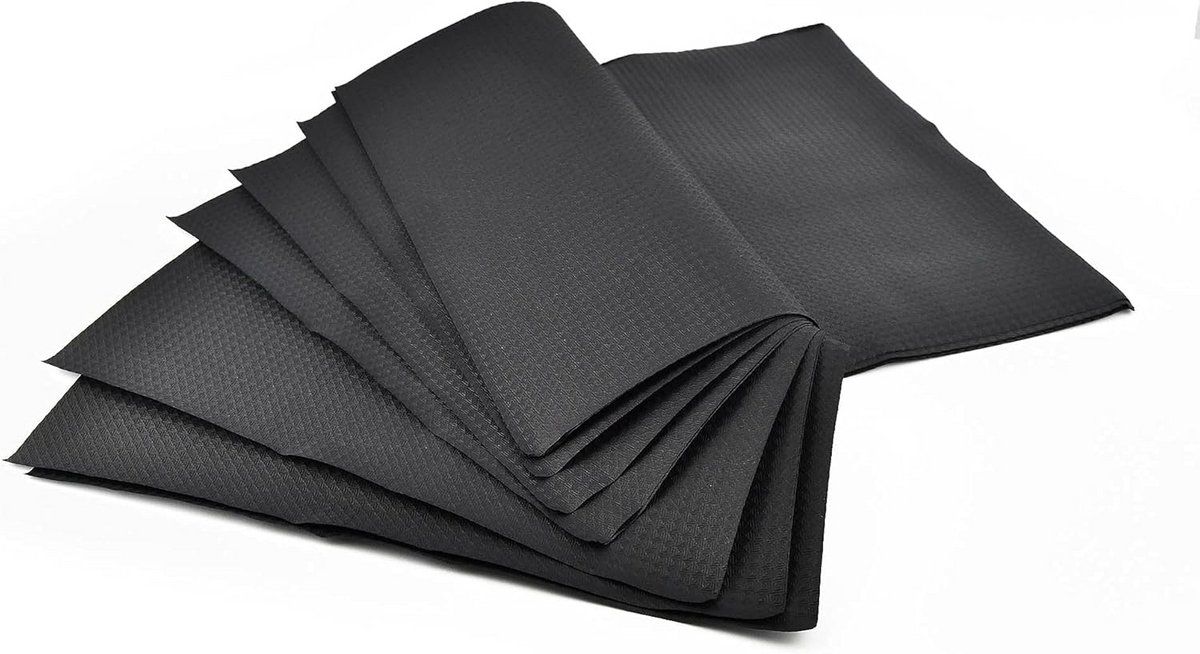 200 Zwarte Hamerpapier Placemats 40x30cm voor Horeca en Fastfood