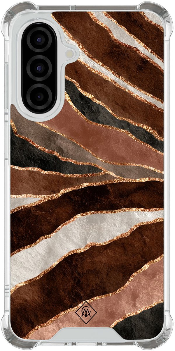 Casimoda® hoesje - Geschikt voor Samsung Galaxy A57 - Earth Agate - Shockproof case - Extra sterk - TPU/polycarbonaat - Multi, Transparant