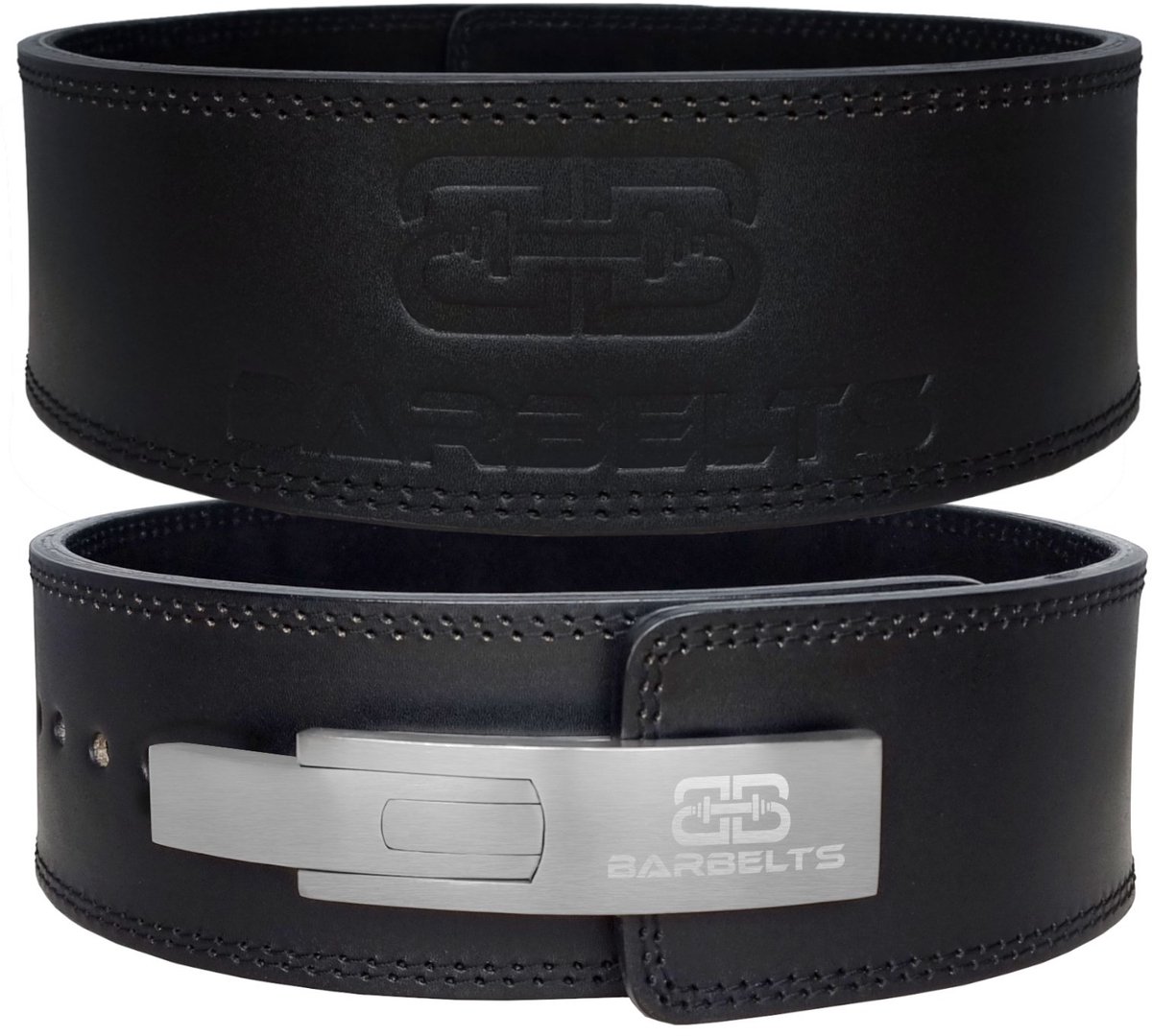 Barbelts Lever belt 10mm Onyx - powerlift riem - Maat (tailleomtrek): L: 85 - 107 cm