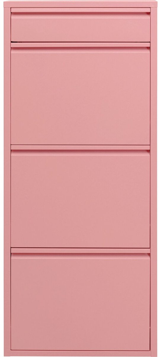 Schoenenkast Caruso roze 3+1 laden Kare Design