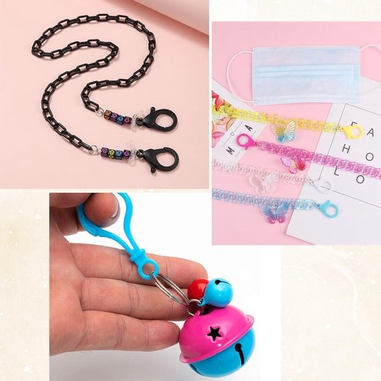 SENHAI 968-delige Sleutelhanger Maakset – Met Ringen, Kreeftenklauwen, Kettingen En Organizer, Voor Sieraden En DIY 3 miniatura