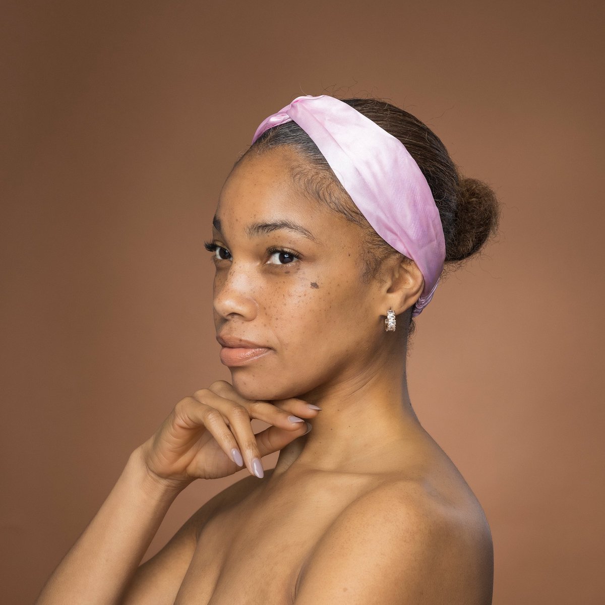 Roze Satijnen Haarband met Twist - Hoofdband voor Volwassenen - Normaal - AfricanFabs®