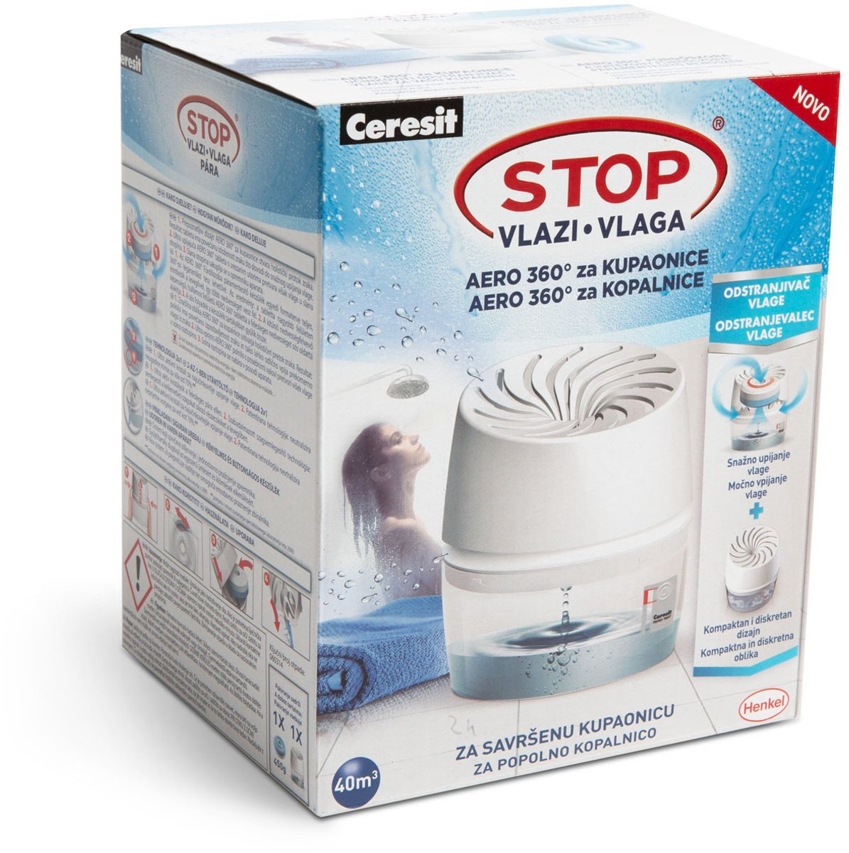 Ceresit STOP AERO 360 ° Badkamer Luchtontvochtiger - Tegen Schimmel & Condens - tot 40 m³
