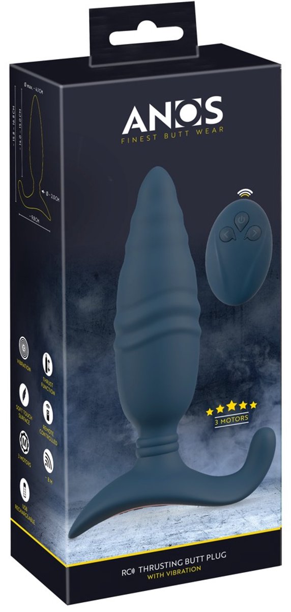 ANOS RC Thrusting butt plug wi
