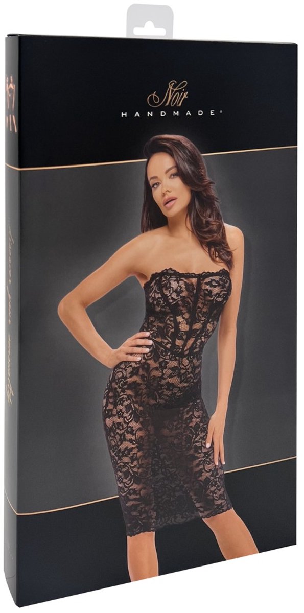 Noir Jurk Lace M