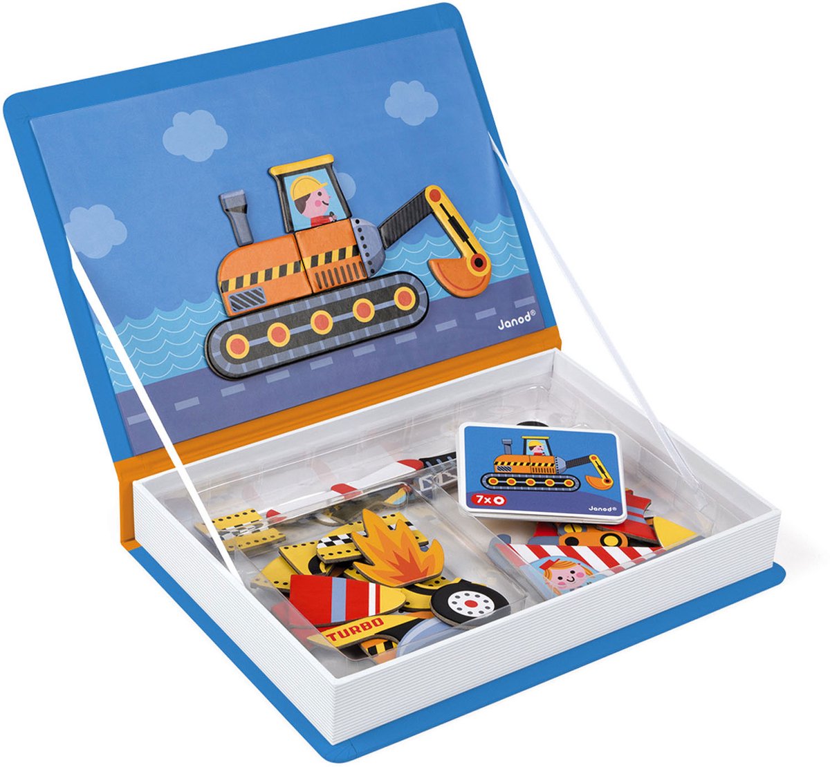 Janod - Magnetibook - Racers - Magneetboek Speelset — afbeelding 8