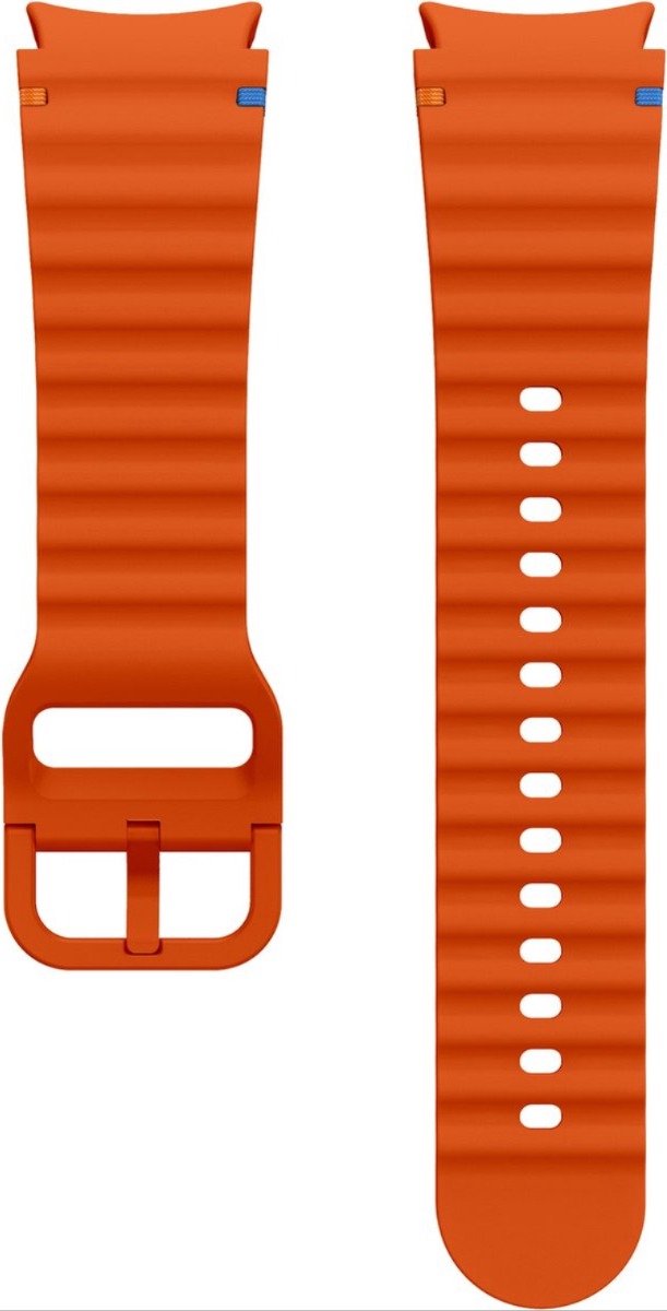 Scoby - Smartwatch bandje - Siliconen band - Horlogeband - Watch Strap - Geschikt voor Samsung Galaxy Watch 7 - 40 & 44mm - Oranje