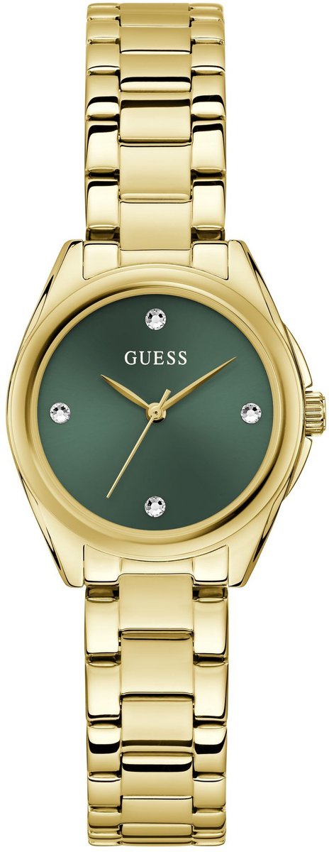 Guess Bette Quartz Analoog Horloge Gold Tone Behuizing: 100% Roestvrij Staal| Armband: Roestvrij Staal 29 mm U1423L1M, U1423L5M