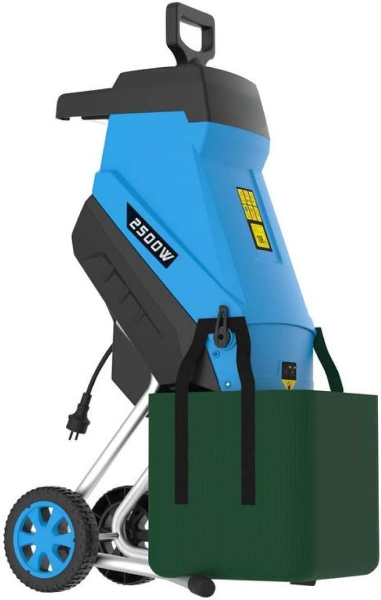 Core® Professionele Hakselaar Versnipperaar - Hakselaar Electrisch 50L - Versnipperaar Hakselaar – Blauw - 49cm x 40cm x 104cm