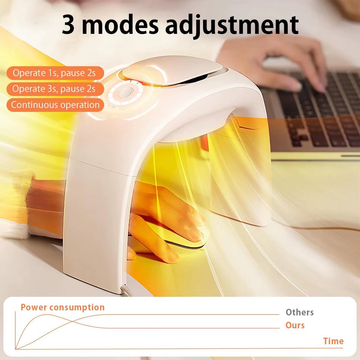 Opvouwbare Draagbare Verwarmde Muismat Handwarmer – Elektrische Bureau Verwarming Voor Thuis en Kantoor — cadeau in Cadeau-ideeën - foto 2