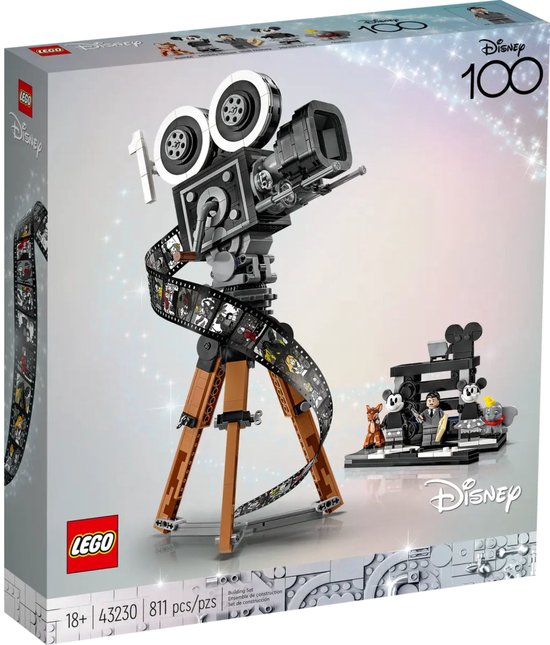LEGO Disney Walt Disney eerbetoon – camera 100ste Verjaardag Set voor Volwassenen - 43230