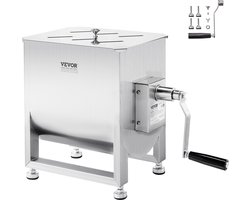 VEVOR Vleesmenger Handmatig 30L Mengmachine voor Vleesverwerking Gehakt