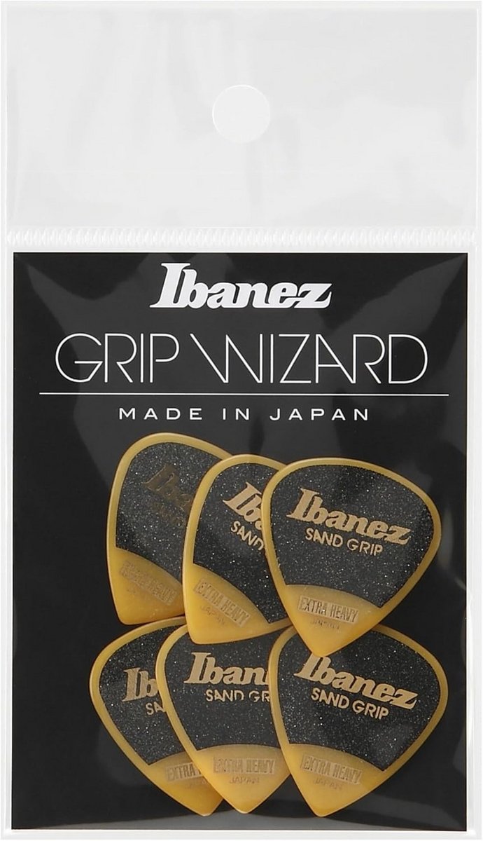 Gitaar Plectrums Set - Plectrum Set - Gitaar Spelen - Sand Grip Textuur - 1.2mm Dikte - Geel