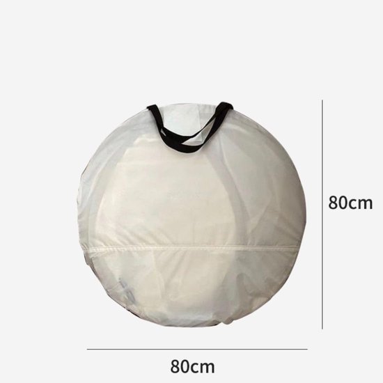 CLVP® Strandtent UV Bescherming - Strandtent Baby Pop Up - Strandtentje Extra Licht - Strandschelp - Strand Tent - Beige en Bruin van Merkloos — afbeelding 2