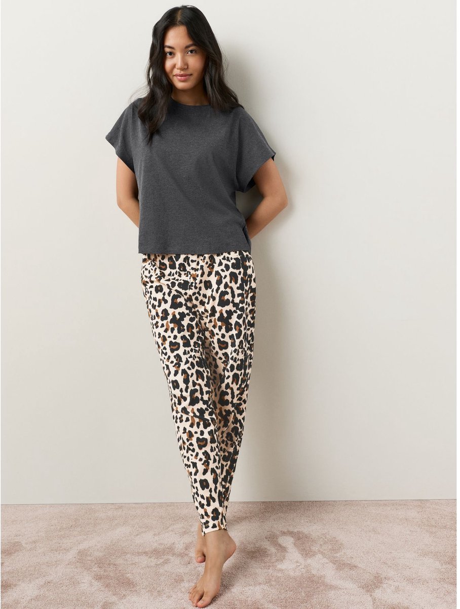 Next - Dames - Pyjama met korte mouwen - Grijs