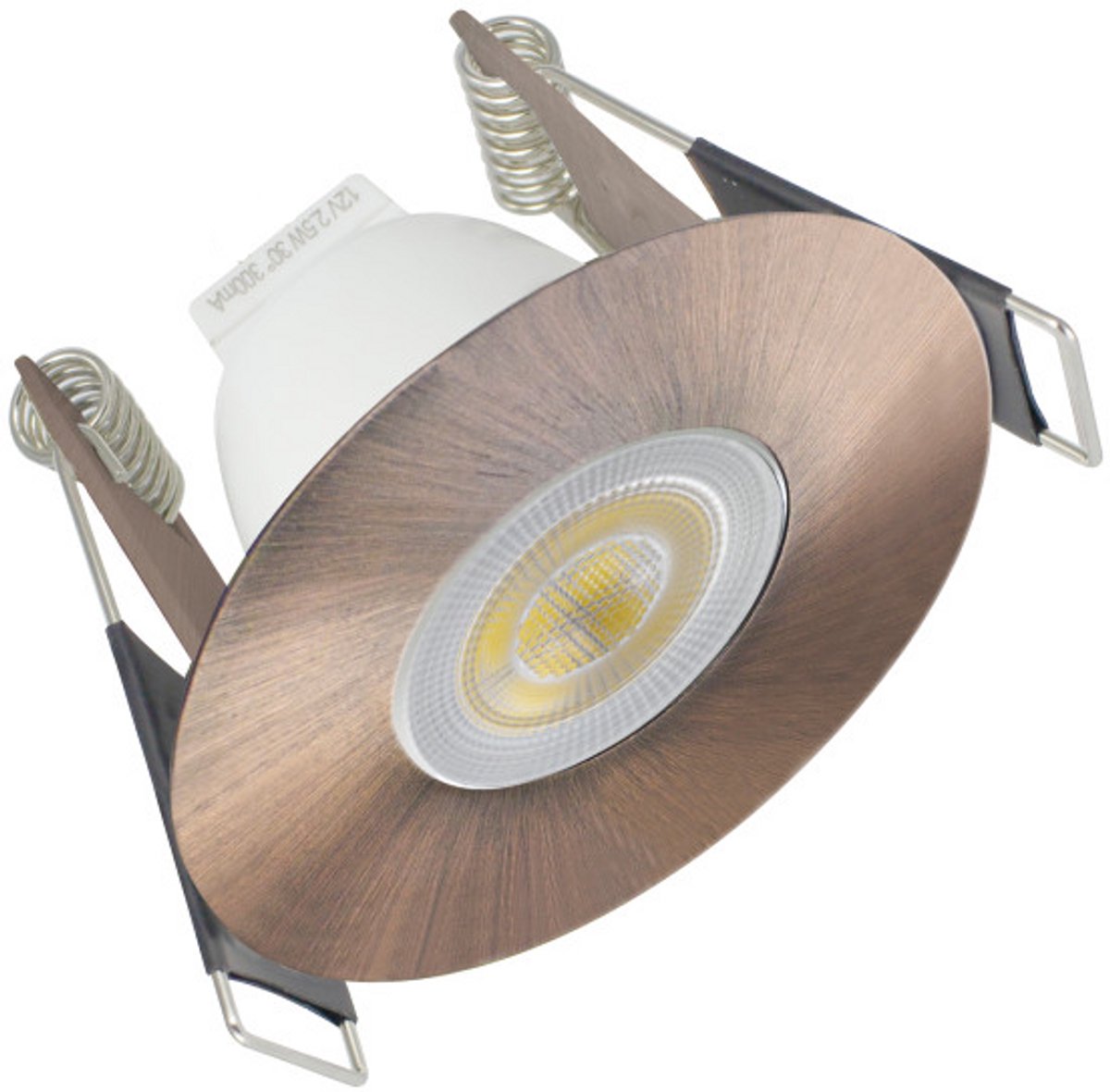 LED inbouwspot Marit rond voor buiten koper - 2700K - zaagmaat 45-55mm