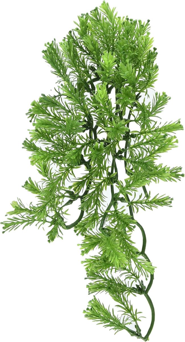 Kunststof Plant - Decoratie Plant - Terrarium Inrichting - Natuurlijke Uitstraling - Medium Formaat - Groen