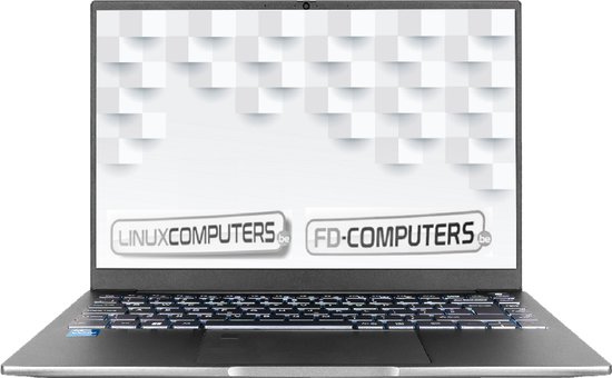 "Linux Ultrabook laptop 14"" | Intel Ultra 7 | 16GB DDR5 ram | 512 GB SSD | Linux naar keuze, Ubuntu, Linux Mint, Debian, QWERTY" - FD-Computers - Hoofdafbeelding