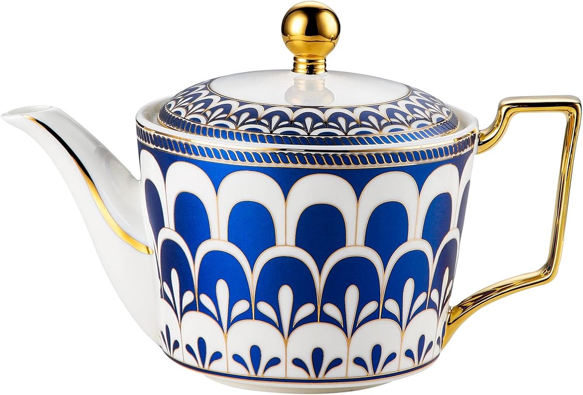 Grote Keramische Theepot met RVS Infuser - Europees Design